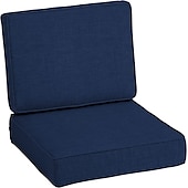 abordables Funda para Cojines de Patio-2 fundas de cojín para patio, 100 % impermeables, para sofá de exterior, de mimbre, funda de asiento de sofá impermeable, funda de silla de mimbre Oxford, protector de muebles
