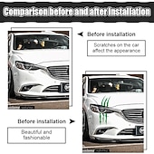 voordelige Carrosserie decoratie &amp; bescherming-starfire 40x12cm auto sticker reflecterende monster klauw kras streep merken koplamp sticker auto stickers auto accessoires