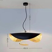 cheap Island Lights-LED Pendant Light Golden Hat Chandelier Bar Model Room Clothing Store Hotel Restaurant Hotel Club Lobby Light,Post-modern Light Luxury Creative Flying Saucer Chandelier