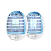 billige Bug Zapper-bug zapper innendørs, fluefelle for innendørs, elektronisk myggdreper mygg zapper med blått lys for stue, hjem, kjøkken, soverom, babyrom, kontor(2 pakker)