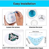 baratos Luzes Subaquáticas-Luz de piscina flutuante Padrão de peixe Lâmpada de piscina à prova d&#039;água Brinquedos de banheira para bebês Luzes flutuantes que mudam de cor 6 modos Led Luzes flutuantes que mudam de cor Decoração