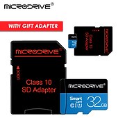 abordables Périphériques d&#039;ordinateur-Classe 10 haute vitesse 128 go 64 go 32 go 16 go sd u3 tf carte mémoire flash micro tf carte sd extension de stockage adaptateur sd pour téléphone intelligent dvr