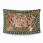 Недорогие Средневековый гобелен-Средневековый живописный гобелен гобелен эпохи Средневековья настенное искусство большой гобелен настенная роспись фотографический фон покрывало занавеска украшение для дома спальни гостиной