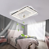 preiswerte Deckenventilator-Leuchten-Deckenventilator mit Licht dimmbar 105/50cm 6 Windgeschwindigkeiten moderner Deckenventilator für Schlafzimmer, Wohnzimmer ca&amp;amp; Fernbedienung 110-240V