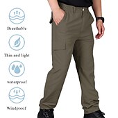 preiswerte Unterteile-Wasserdichte Arbeitshose für Herren Wandern Cargohose Taktische Hose 6 Taschen Militär Sommer Outdoor Ripstop wasserabweisend schnell trocknend mehrere Taschen Reißverschlusstasche elastische Taille blau grau khaki grün schwarz