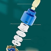 Недорогие Аксессуары для смесителей-Замена картриджа с керамическим клапаном 25/35/40 мм, кухонный смеситель с одной ручкой, смеситель для раковины, кран для ванной, ремонт универсального картриджа с керамическим диском в сборе