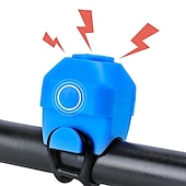 abordables Accessoires pour motos et VTT-vélo électronique klaxon fort 130 db avertissement sécurité électrique cloche sirène de police vélo guidon alarme anneau cloche vélo scooter