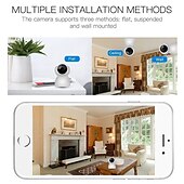 abordables Caméras IP d&#039;intérieur-720p caméra de sécurité ip sans fil cctv wifi caméra de surveillance à domicile prise en charge du moniteur pour bébé p2p téléphone télécommande filtre ir-cut vision nocturne infrarouge détection de