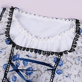 olcso Dirndl-Mindszentek napja Oktoberfest Ruhák Szerepjáték Jelmezek Szobalány öltözékek Szerepjáték bajor Német Meadows Női Hagyományos stílusú ruha Blúz Ruha Kötény