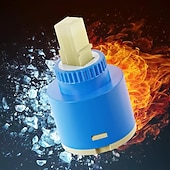 Недорогие Аксессуары для смесителей-Замена картриджа с керамическим клапаном 25/35/40 мм, кухонный смеситель с одной ручкой, смеситель для раковины, кран для ванной, ремонт универсального картриджа с керамическим диском в сборе