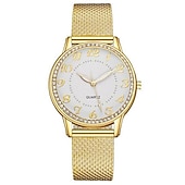 billige Kvartsklokker-Diamant lysende klokke morsdagsgave kvinner mesh rem morsdagsgave kvinner klokke kvarts klokke morsdagsgave til kvinner klokker