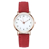 levne Quartz hodinky-dámské hodinky móda ležérní kožený pásek hodinky svítící jednoduché dámské malý ciferník quartzové hodiny šaty náramkové hodinky reloj mujer
