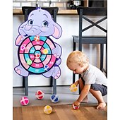 voordelige Noviteit speelgoed-kinderen cartoon dier dartbord kleverige bal konijn familie interactief educatief speelgoed festival cadeau voor kerstcadeaus