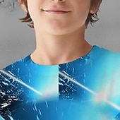 economico Sport e Giochi 3D per Ragazzi-Da ragazzo 3D Pop art Calcio T-shirt e pantaloncini T-shirt Completo Manica corta Stampe 3D Estate Primavera Attivo Sportivo Di tendenza Bambino 3-13 anni Esterno Da mare Strada Standard
