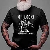 abordables T-shirt graphique pour hommes-Homme Dessin animé Lettre Impressions Graphiques T-shirt T-shirt graphique Coton Manche Courte Graphique Chemise Noir Blanche Jaune T-shirt confortable Extérieur Rue Vêtements de créateurs de mode