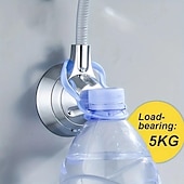 cheap Bathroom Gadgets-Shower Bracket, No-Punch Wall Mounted Shower Holder, 360° Rotating And Adjustable Handheld Shower Head Base, Strong Adhesive And Waterproof Bathroom Accessories