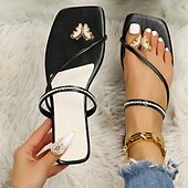 cheap Women&#039;s Sandals-Women&#039;s Gold Flip Flops with Butterfly Rhinestone Accent and Crystal Strap, Elegant Thong Sandals for Summer, Beach, and Evening Events