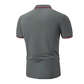 preiswerte Sport-Herren Poloshirt Golfhemd Casual Festtage Kargen Kurzarm Modisch Basic Glatt Klassisch Sommer Regular Fit Feuer rot Schwarz Gelb Armeegrün Dunkelmarine Grau Poloshirt