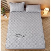 abordables Parures de draps-Protector de matelas imperméable Matelas matelassé Housse de matelas ajustée Protéger le matelas Reine Pleine Roi Housse de matelas protectrice avec bande élastique Épaissi anti-urine