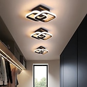 cheap Ceiling Lights-LED Ceiling Light 1-Light 32cm Geometric Shapes Flush Mount Lights Silica gel Aluminum Ceilling Light for Corridor Porch Bar Creative Loft Balcony Lamps Warm White/White 110-240V