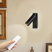 זול אורות קיר פנימיים-מנורת קיר LED ותאורת קריאה שניים באחד פמוטי קיר רב תכליתיים. מנורת קיר לד לחדר שינה פמוטים קיר ליד המיטה מנורות קריאה