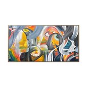 お買い得  人物画-手作り油絵キャンバス壁アート装飾モダンライト高級クリエイティブ抽象フィギュアホテルクラブ家の装飾ロールフレームレス未延伸絵画