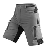 お買い得  メンズショートパンツ・タイツ・パンツ-男性用 MTBショーツ バイク バギーショーツ MTBショーツ マウンテンサイクリング ロードバイク スポーツ パッチワーク 3Dパッド 高通気性 速乾性 吸汗性 ブラック アーミーグリーン 衣類 サイクルウェア