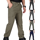 preiswerte Unterteile-Wasserdichte Arbeitshose für Herren Wandern Cargohose Taktische Hose 6 Taschen Militär Sommer Outdoor Ripstop wasserabweisend schnell trocknend mehrere Taschen Reißverschlusstasche elastische Taille blau grau khaki grün schwarz