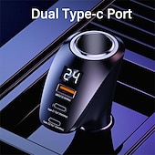 economico Kit vivavoce bluetooth per auto-Caricatore per auto da 150W - Ricarica super veloce USB tipo C PD 4.0 e Quick Charge 3.0 adattatore accendisigari