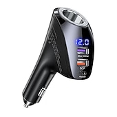 economico Kit vivavoce bluetooth per auto-Caricatore per auto da 150W - Ricarica super veloce USB tipo C PD 4.0 e Quick Charge 3.0 adattatore accendisigari