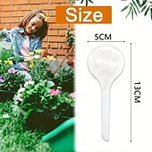 cheap Watering &amp; Irrigation-6pcs Plant Watering Globes Self Watering Bulbs PVC Automatic Watering Balls Plant Watering System Clear Plant Waterer For Indoor And Outdoor 5.1inch.zip