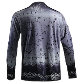 cheap Tops-Men&#039;s Fishing Shirt Outdoor Long Sleeve UPF50+ UV Protection Breathable Quick Dry Lightweight Top Summer Spring Outdoor Fishing Yellow / Black Dark Gray Green Black