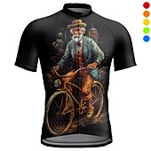 abordables Maillots pour hommes-Homme Maillot Velo Cyclisme Manche Courte Cyclisme Maillot Top avec 3 poches arrière VTT Vélo tout terrain Vélo Route Respirable Séchage rapide Evacuation de l&#039;humidité Bandes Réfléchissantes Noir