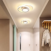 cheap Ceiling Lights-LED Ceiling Light 1-Light 32cm Geometric Shapes Flush Mount Lights Silica gel Aluminum Ceilling Light for Corridor Porch Bar Creative Loft Balcony Lamps Warm White/White 110-240V