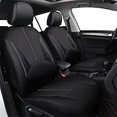 preiswerte Autositzbezüge-StarFire universeller PU-Leder Autositzbezug Kunstlederkissen vollständiger und vorderer Autositzbezug-Zubehör