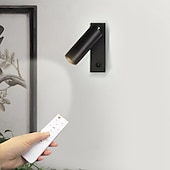 זול אורות קיר פנימיים-מנורת קיר LED ותאורת קריאה שניים באחד פמוטי קיר רב תכליתיים. מנורת קיר לד לחדר שינה פמוטים קיר ליד המיטה מנורות קריאה