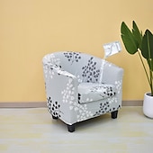 billige Lenestoldeksel og armløst stolomslag-klubb stoltrekk fat stol slipcover stretch badekar stol slipcover, lenestol sofatrekk for hunder kjæledyr,vaskbar sofamøbelbeskytter myk slitesterk