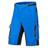 お買い得  メンズショートパンツ・タイツ・パンツ-男性用 MTBショーツ バイク バギーショーツ MTBショーツ マウンテンサイクリング ロードバイク スポーツ パッチワーク 3Dパッド 高通気性 速乾性 吸汗性 ブラック アーミーグリーン 衣類 サイクルウェア