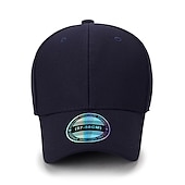 cheap Men&#039;s Baseball Cap-Men&#039;s Baseball Cap Trucker Hat Black Deep Blue Polyester Travel Beach Outdoor Vacation Plain Adjustable Sunscreen Breathable Fashion