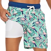 abordables short de bain homme-Homme Maillots de Bain short de bain Short de bain Plein Confort Respirable Extérieur du quotidien Sortie Mode Décontractées Azur Noir