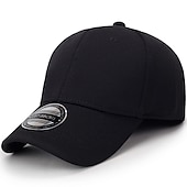 cheap Men&#039;s Baseball Cap-Men&#039;s Baseball Cap Trucker Hat Black Deep Blue Polyester Travel Beach Outdoor Vacation Plain Adjustable Sunscreen Breathable Fashion