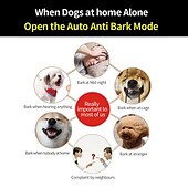 お買い得  犬用トレーニング用品-2 in 1 自動吠え防止 &amp; リモートトレーニング首輪電気 3 モードビープ振動衝撃防水充電式ペットの行動服従トレーニング