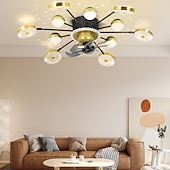 levne Světla pro stropní ventilátor-stropní ventilátor s aplikací světla&amp;amp; dálkové ovládání 102 cm stmívatelné 6 rychlostí větru sputnik designová projekce moderní stropní ventilátor do ložnice, obývacího pokoje, malého pokoje