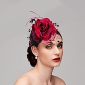 economico Fascinator-Fascinatori  Cappelli  Copricapi con floreale 1PC Occasione speciale  Ladies Day  Copricapo Melbourne Cup per un&#039;ottima impressione Fascinatori del Derby Giornata di corsa Vestito 2025