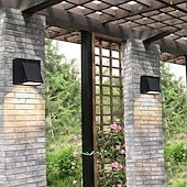 cheap Outdoor Wall Lights-Led Outdoors Wall Lamp 5W 10W Up/Down Lighting Indoor Double-Head Curved Waterproof IP65 Wall Lamp Modern Bedroom Lamp Warm White Light AC85-265V