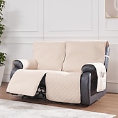זול כיסוי לספה-כיסויי ספה שכיבה של loveseat כיסוי חיות מחמד מונע החלקה לשכיבה ל-2 מושבים עם רצועות אלסטיות, כיסוי מושב אהבה מפוצל מגן ריהוט כורסה
