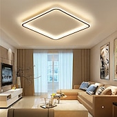 cheap Dimmable Ceiling Lights-LED Ceiling Light Super Thin 105/50cm Ceiling Lamp Modern Acrylic Metal Stepless Dimming Bedroom Painted Finish Lights 110-240V ONLY DIMMABLE WITH REMOTE CONTROL