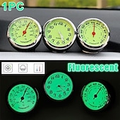 economico Ornamenti e pendenti per auto-1pc orologio luminoso per auto termometro igrometro decorazione per auto orologio luminoso per auto orologio al quarzo multi-funzione decorazione per interni auto