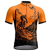 voordelige Heren shirts-Voor heren Wielrenshirt Korte mouw Fietsen Shirt Kleding Bovenlichaam met 3 achterzakken Bergracen Wegwielrennen Ademend Sneldrogend Vochtregelerend Reflecterende strips Rood Blauw Donkergroen