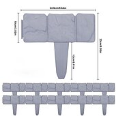 halpa Retkeily ja vaellus-5kpl nurmikon reunus muovinen kivi look puutarhareunus polypropeeni kukkapenkki reunus palisade puutarhan koriste